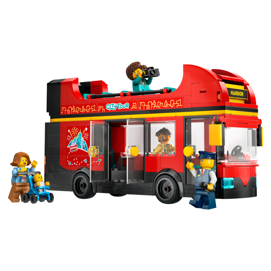 LEGO® City Red Double-Decker Sightseeing Bus - Xe Buýt Hai Tầng Đỏ LEGO 60407 - Hình ảnh chi tiết 2
