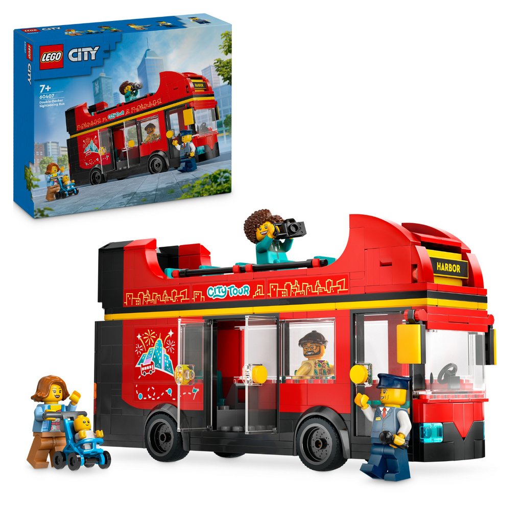 LEGO® City Red Double-Decker Sightseeing Bus - Xe Buýt Hai Tầng Đỏ LEGO 60407 - Hình ảnh bổ sung 4