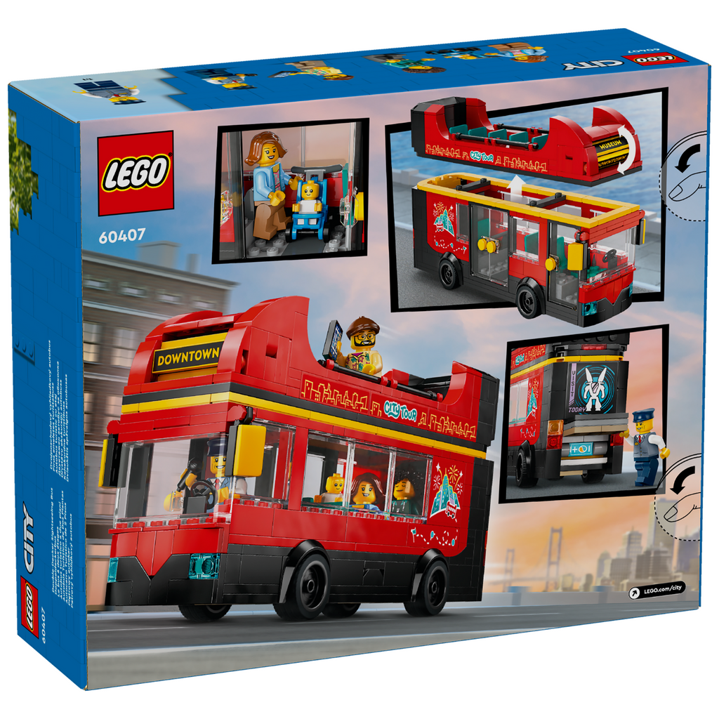 LEGO® City Red Double-Decker Sightseeing Bus - Xe Buýt Hai Tầng Đỏ LEGO 60407 - Hình ảnh bổ sung 5