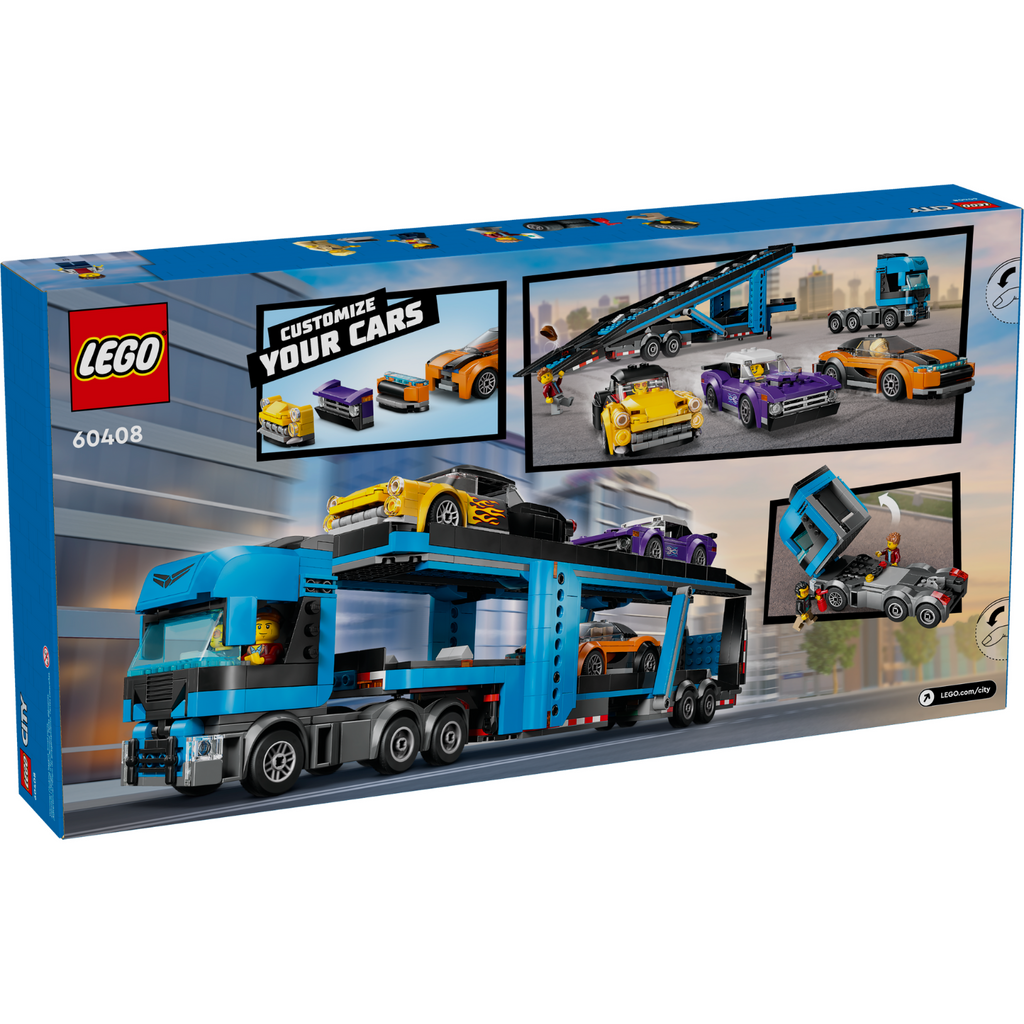LEGO® City Car Transporter Truck with Sports Cars - Xe Tải Vận Chuyển Siêu Xe 60408 - LEGO LEGO - ảnh 3 - LEGO® City