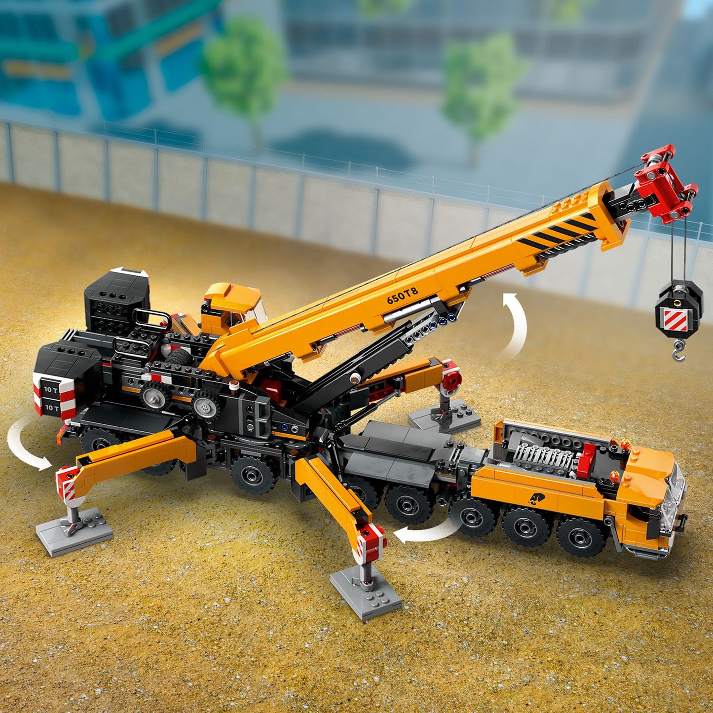LEGO® City Yellow Mobile Construction Crane - Xe Cần Cẩu Xây Dựng Di Động - LEGO 60409 - Hình ảnh bổ sung 7