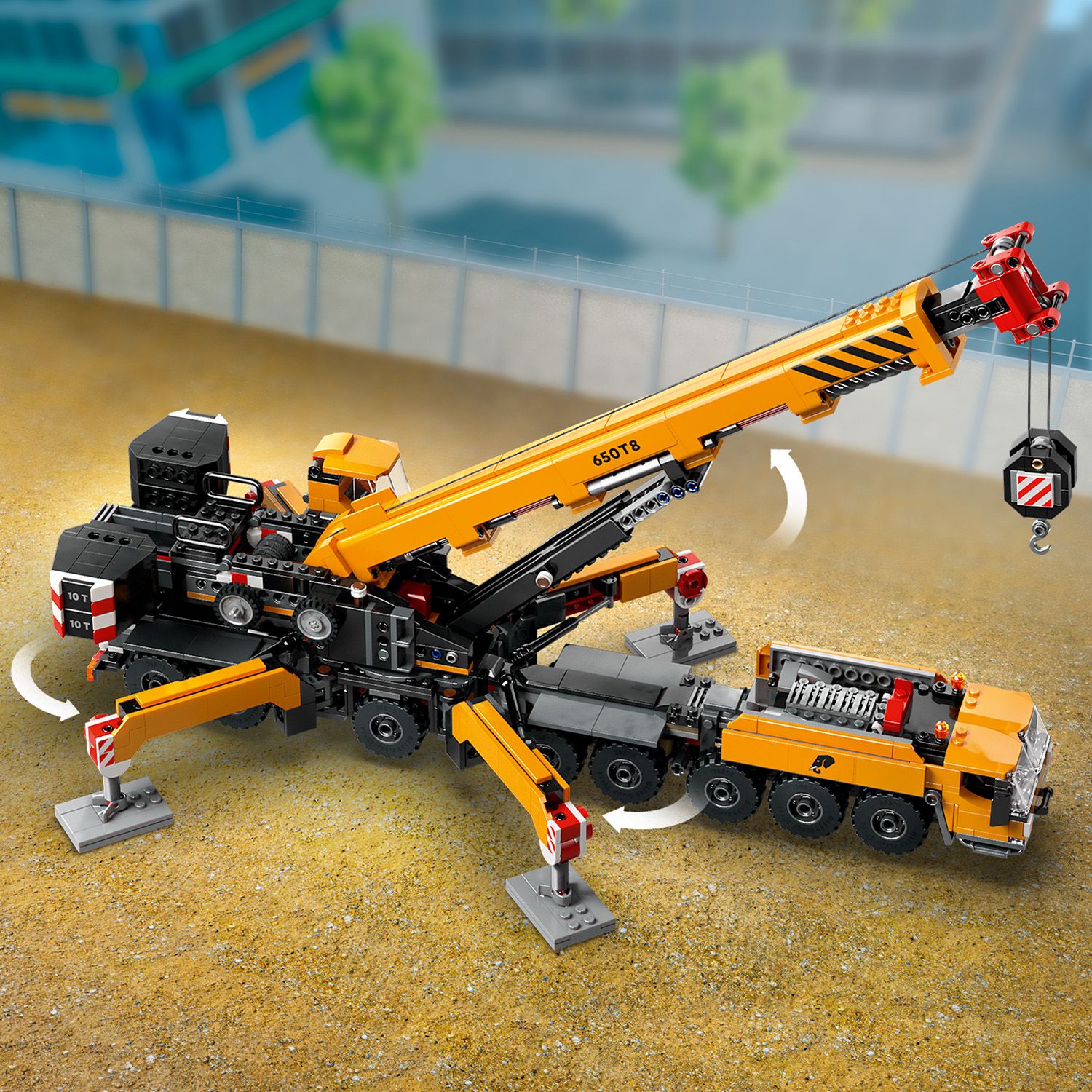 LEGO® City Yellow Mobile Construction Crane - Xe Cần Cẩu Xây Dựng Di Động - LEGO 60409 - Hình ảnh bổ sung 7