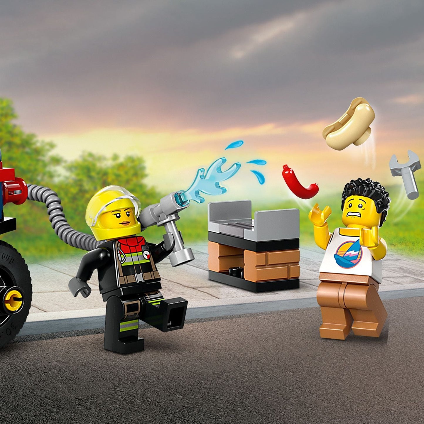 LEGO® City Fire Rescue Motorcycle - Đồ chơi lắp ráp Xe Mô tô Cứu hỏa - LEGO 60410 - Hình ảnh bổ sung 7