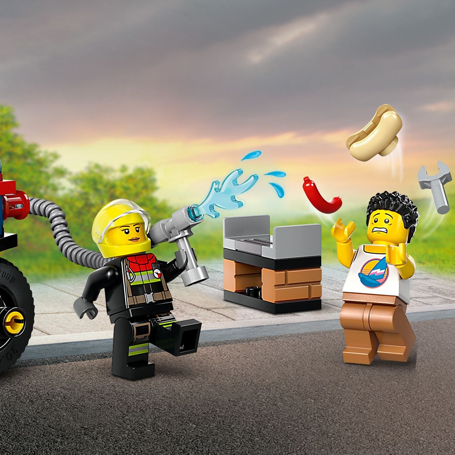 LEGO® City Fire Rescue Motorcycle - Đồ chơi lắp ráp Xe Mô tô Cứu hỏa - LEGO 60410 - Hình ảnh bổ sung 7