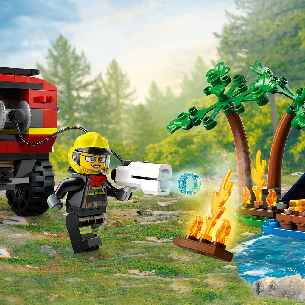 LEGO® City 4x4 Fire Truck with Rescue Boat - Đồ chơi lắp ráp Xe Cứu Hỏa & Thuyền Cứu Hộ - LEGO 60412 - Hình ảnh bổ sung 6