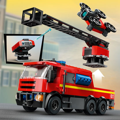 LEGO® City Fire Station with Fire Truck - Bộ lắp ráp Trạm Cứu Hỏa và Xe Cứu Hỏa - LEGO 60414 - Hình ảnh bổ sung 7