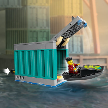 LEGO® City Police Speedboat and Crooks’ Hideout - Bộ Lắp Ráp Ca Nô Cảnh Sát và Hang Ổ Tội Phạm - LEGO 60417 LEGO - ảnh 1 - Le