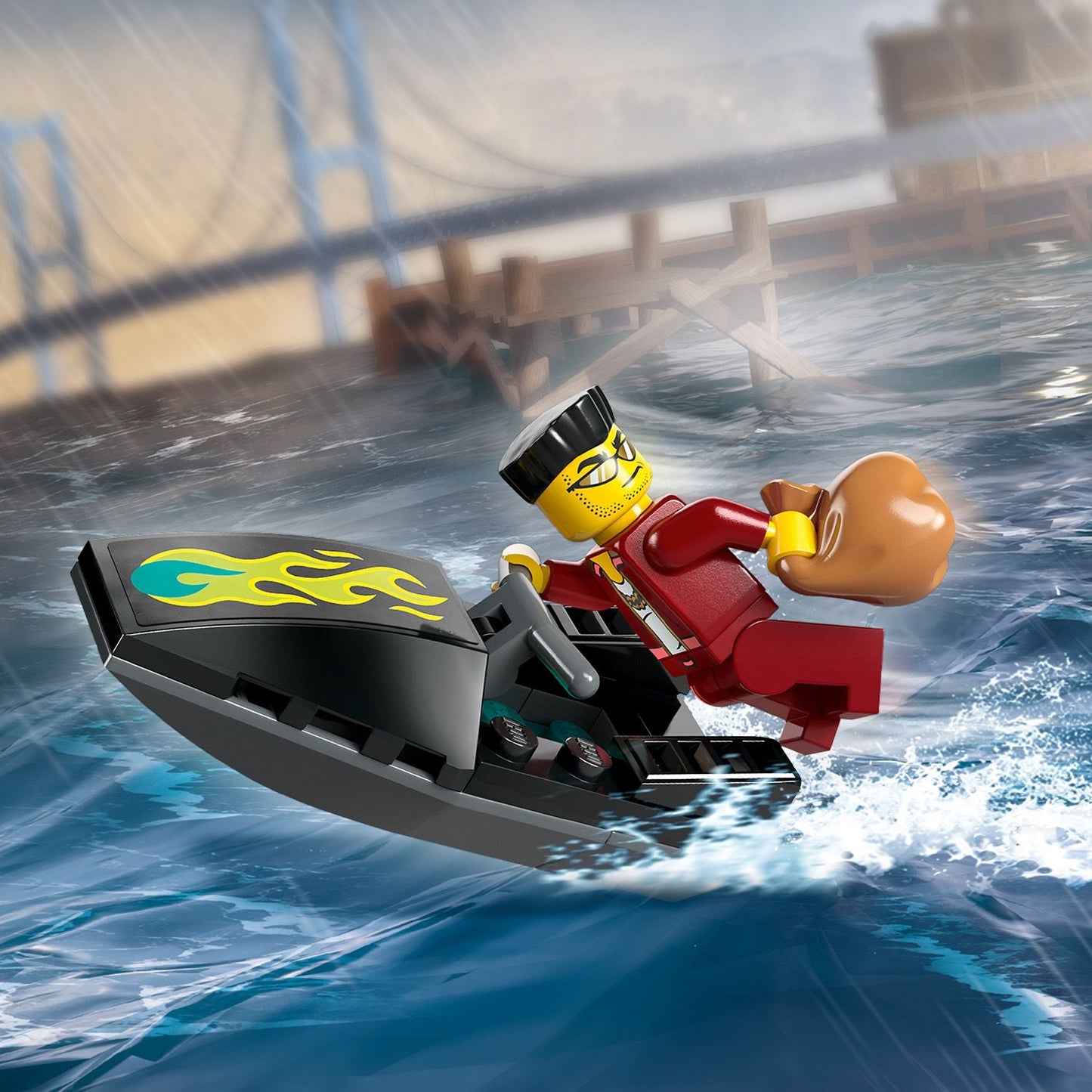 LEGO® City Police Speedboat and Crooks’ Hideout - Bộ Lắp Ráp Ca Nô Cảnh Sát và Hang Ổ Tội Phạm - LEGO 60417 LEGO - ảnh 2 - Le