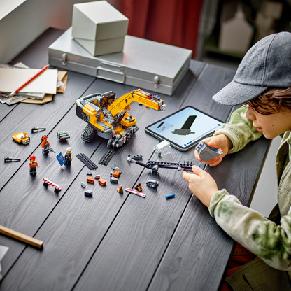 LEGO® City Yellow Construction Excavator - Máy Xúc Xây Dựng Màu Vàng - LEGO 60420 - Góc nhìn khác 3