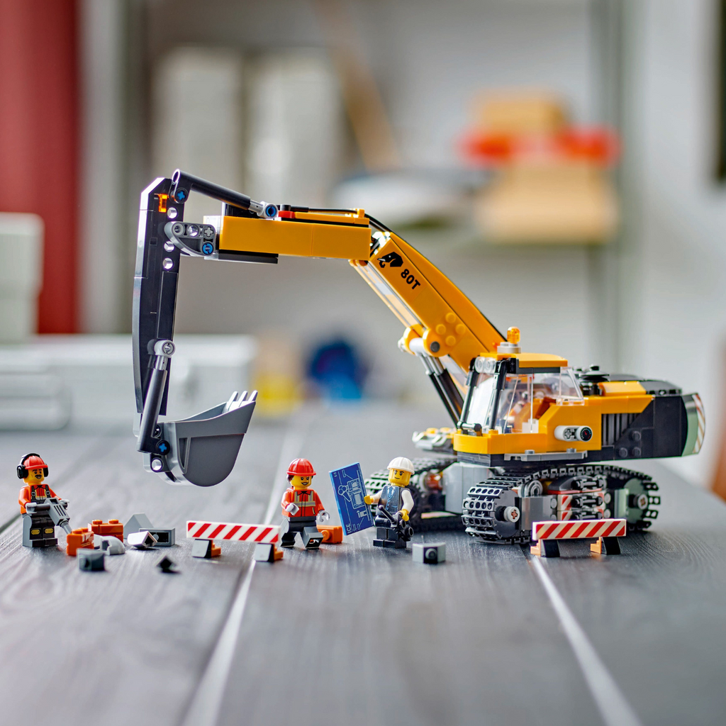 LEGO® City Yellow Construction Excavator - Máy Xúc Xây Dựng Màu Vàng - LEGO 60420 - Hình ảnh bổ sung 7