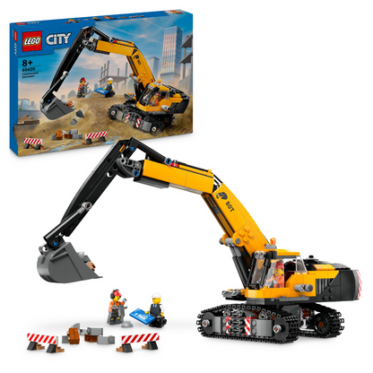 LEGO® City Yellow Construction Excavator - Máy Xúc Xây Dựng Màu Vàng - LEGO 60420 - Hình ảnh bổ sung 9