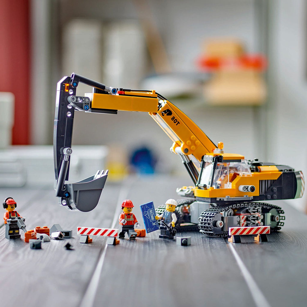 LEGO® City Yellow Construction Excavator - Máy Xúc Xây Dựng Màu Vàng - LEGO 60420 - Hình ảnh bổ sung 5