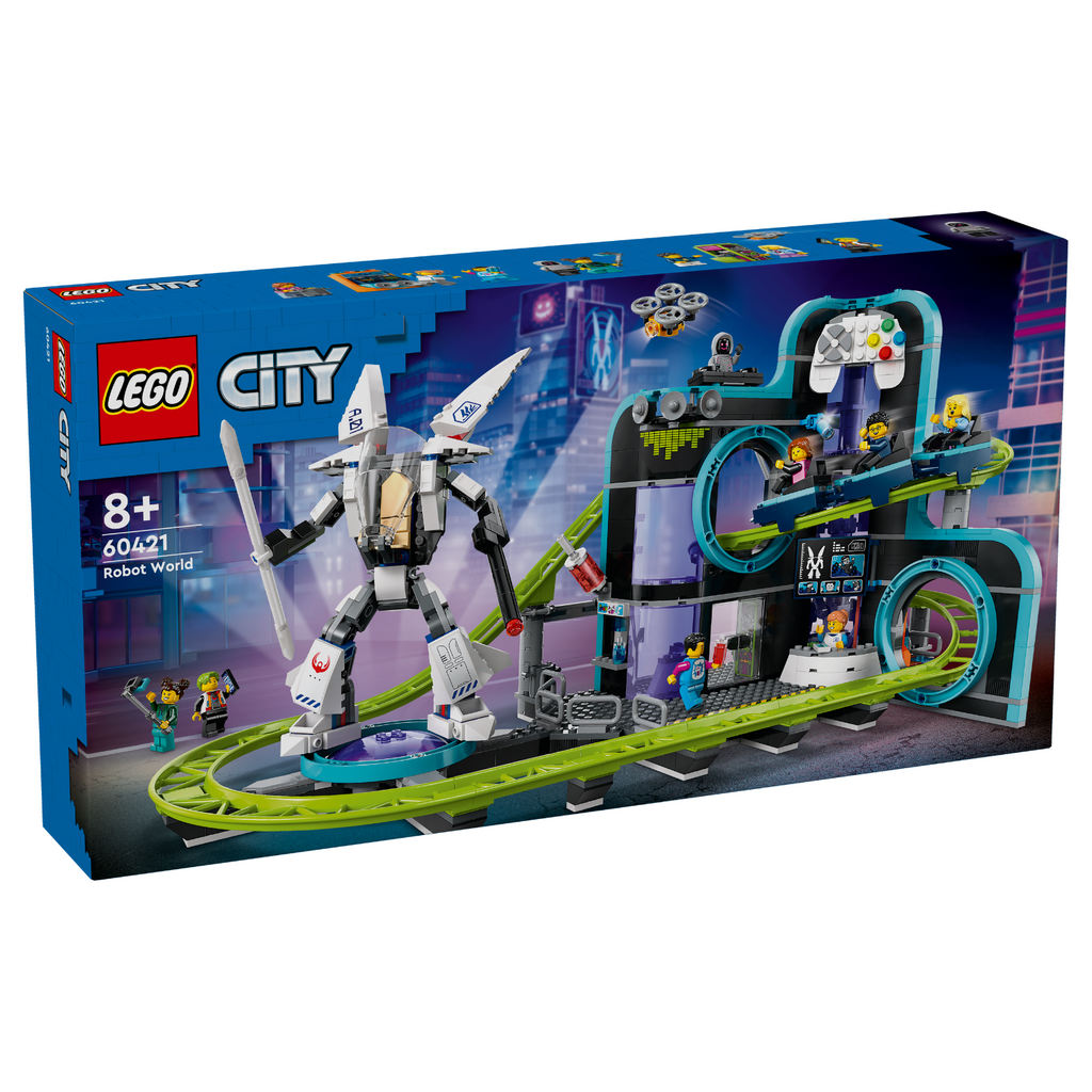 LEGO® City Robot World Roller-Coaster Park - Bộ Đồ Chơi Tàu Lượn Siêu Tốc Thành Phố Robot - LEGO 60421 - Hình ảnh sản phẩm