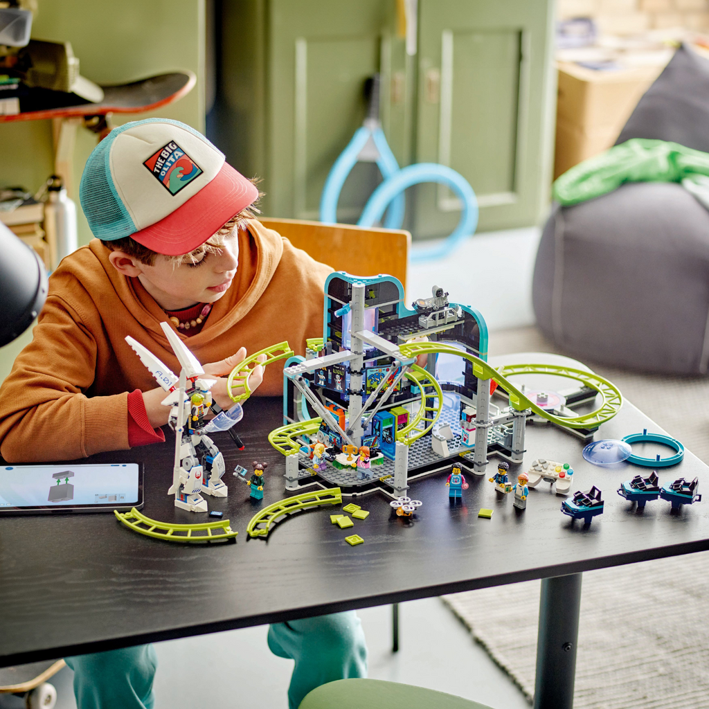 LEGO® City Robot World Roller-Coaster Park - Bộ Đồ Chơi Tàu Lượn Siêu Tốc Thành Phố Robot - LEGO 60421 - Góc nhìn khác 3
