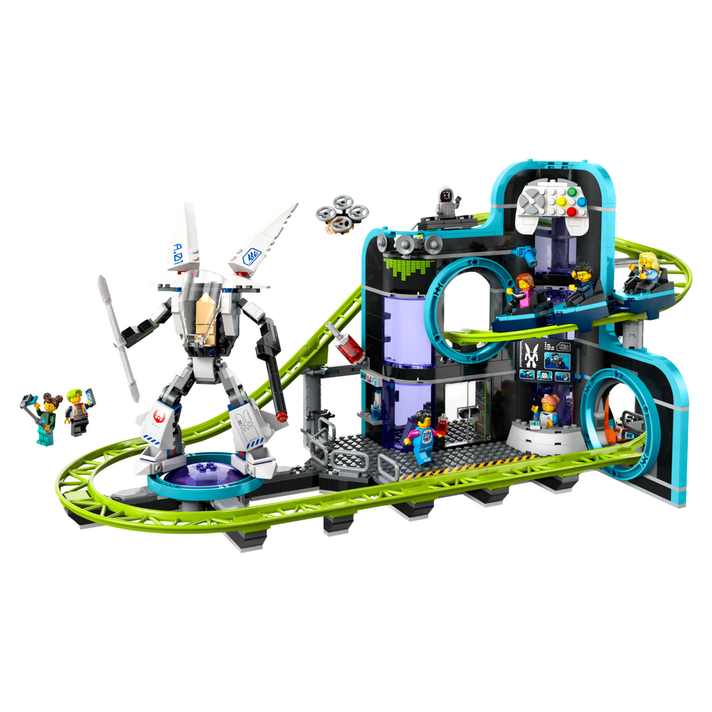 LEGO® City Robot World Roller-Coaster Park - Bộ Đồ Chơi Tàu Lượn Siêu Tốc Thành Phố Robot - LEGO 60421 - Hình ảnh chi tiết 2