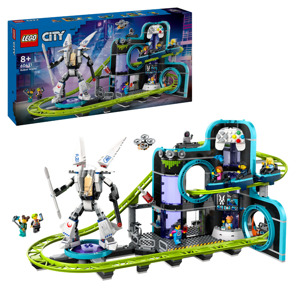 LEGO® City Robot World Roller-Coaster Park - Bộ Đồ Chơi Tàu Lượn Siêu Tốc Thành Phố Robot - LEGO 60421 LEGO - ảnh 3 - LEGO Ci