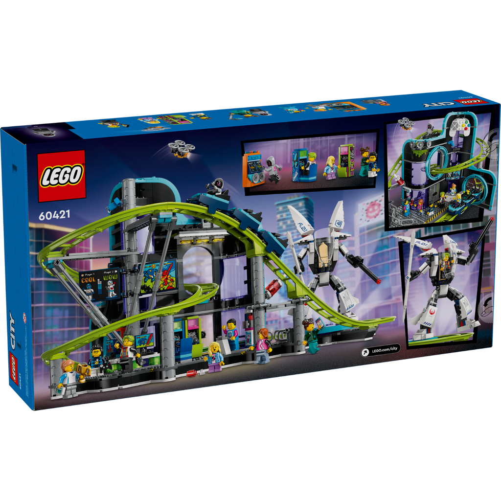 LEGO® City Robot World Roller-Coaster Park - Bộ Đồ Chơi Tàu Lượn Siêu Tốc Thành Phố Robot - LEGO 60421 LEGO - ảnh 4 - LEGO Ci