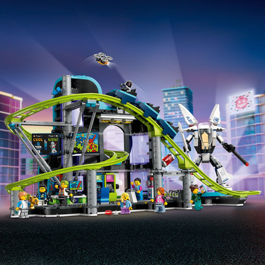 LEGO® City Robot World Roller-Coaster Park - Bộ Đồ Chơi Tàu Lượn Siêu Tốc Thành Phố Robot - LEGO 60421 - Hình ảnh bổ sung 6