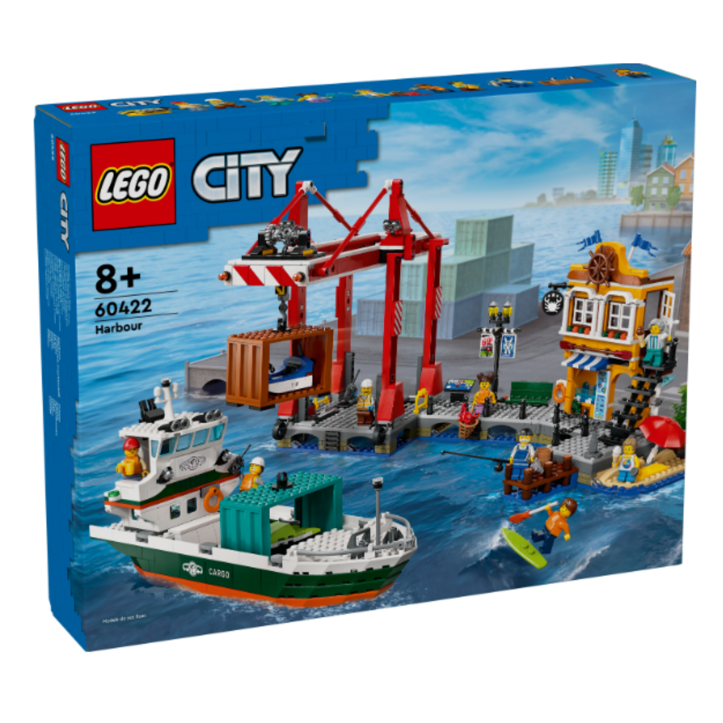 LEGO® City Seaside Harbor with Cargo Ship - Đồ Chơi Lắp Ráp Cảng Biển và Tàu Chở Hàng - LEGO 60422 - Hình ảnh sản phẩm