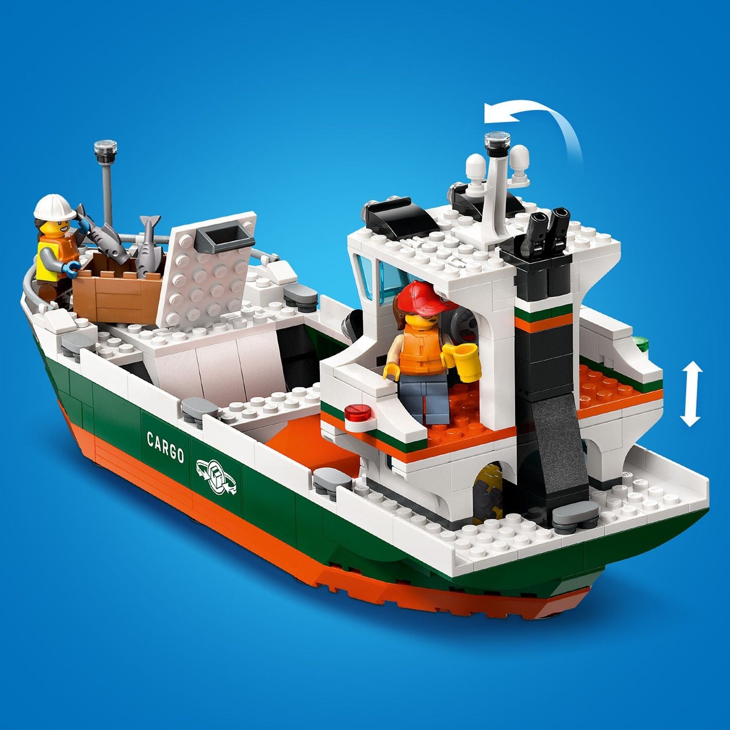 LEGO® City Seaside Harbor with Cargo Ship - Đồ Chơi Lắp Ráp Cảng Biển và Tàu Chở Hàng - LEGO 60422 - Hình ảnh bổ sung 7