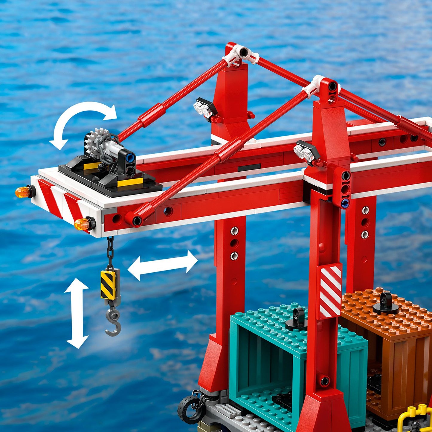 LEGO® City Seaside Harbor with Cargo Ship - Đồ Chơi Lắp Ráp Cảng Biển và Tàu Chở Hàng - LEGO 60422 - Hình ảnh bổ sung 6