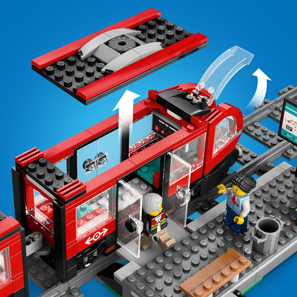 LEGO® City Downtown Tram and Station - Xe Điện Và Nhà Ga Trung Tâm - LEGO 60423 - Hình ảnh bổ sung 6