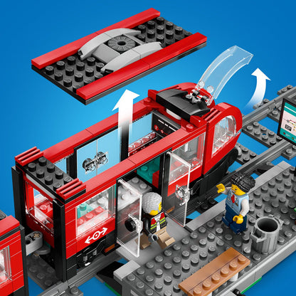 LEGO® City Downtown Tram and Station - Xe Điện Và Nhà Ga Trung Tâm - LEGO 60423 - Hình ảnh bổ sung 6