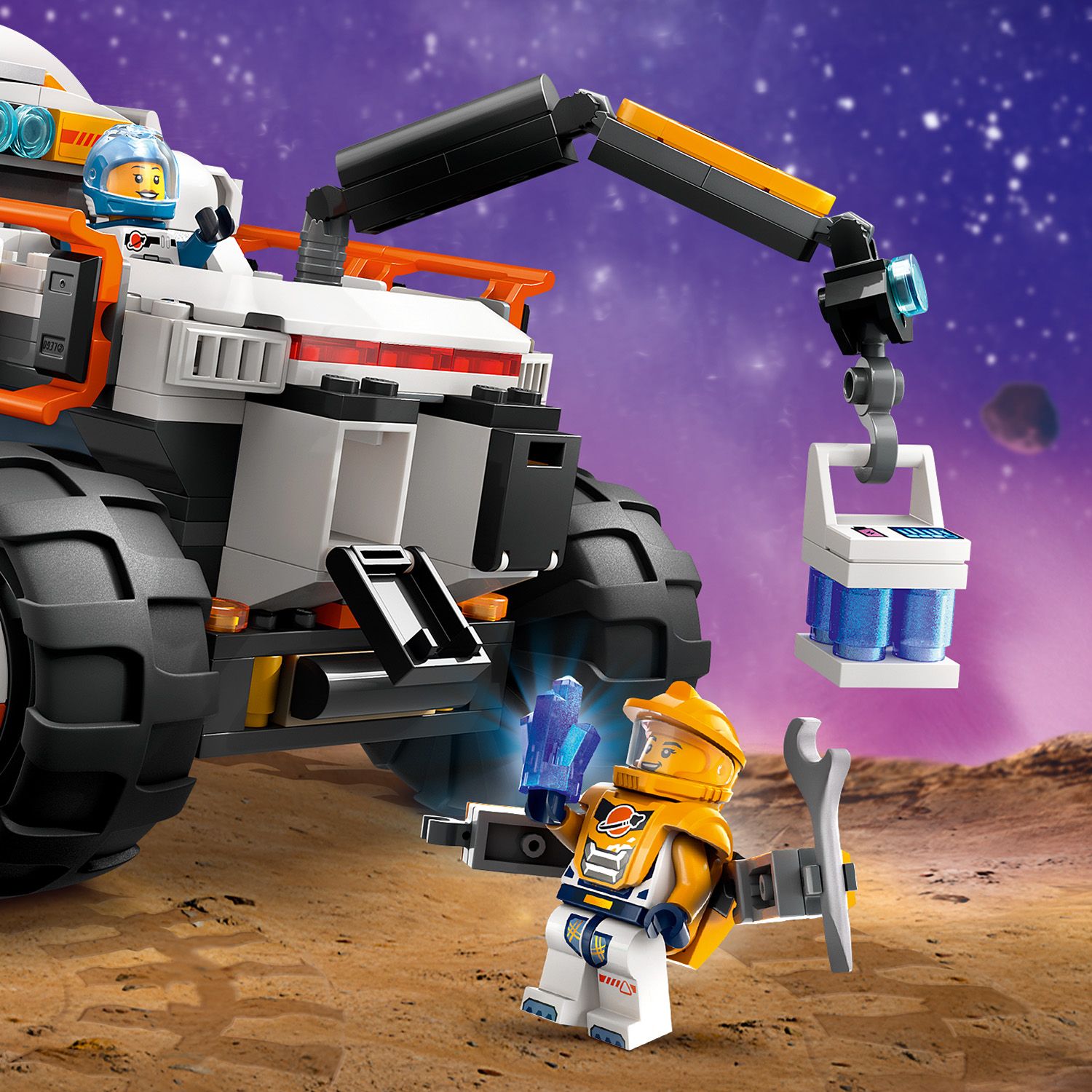 LEGO® City Command Rover and Crane Loader - Xe Rover Chỉ Huy và Cần Cẩu Thám Hiểm Không Gian - LEGO 60432 - Hình ảnh bổ sung 8
