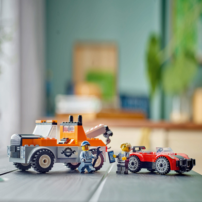 LEGO® City Tow Truck and Sports Car Repair - Bộ Lắp Ráp Xe Cứu Hộ và Xe Thể Thao - LEGO 60435 - Hình ảnh bổ sung 5