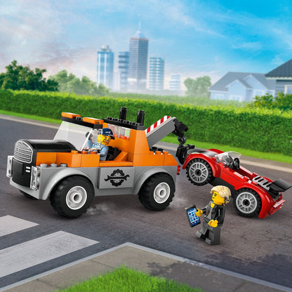 LEGO® City Tow Truck and Sports Car Repair - Bộ Lắp Ráp Xe Cứu Hộ và Xe Thể Thao - LEGO 60435 LEGO - ảnh 1 - Lego City