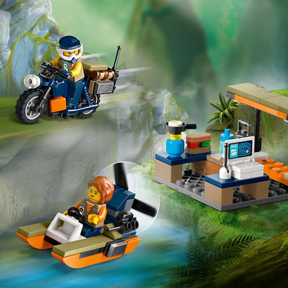 LEGO® City Jungle Explorer Helicopter at Base Camp - Bộ Đồ Chơi Trực Thăng Thám Hiểm Rừng Sâu LEGO 60437 LEGO - ảnh 1 - Build
