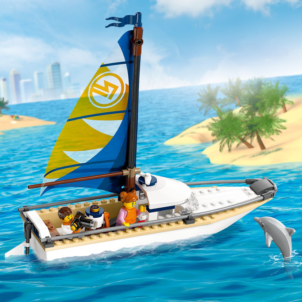 LEGO® City Sailboat - Đồ Chơi Lắp Ráp Thuyền Buồm LEGO 60438 LEGO - ảnh 1 - LEGO