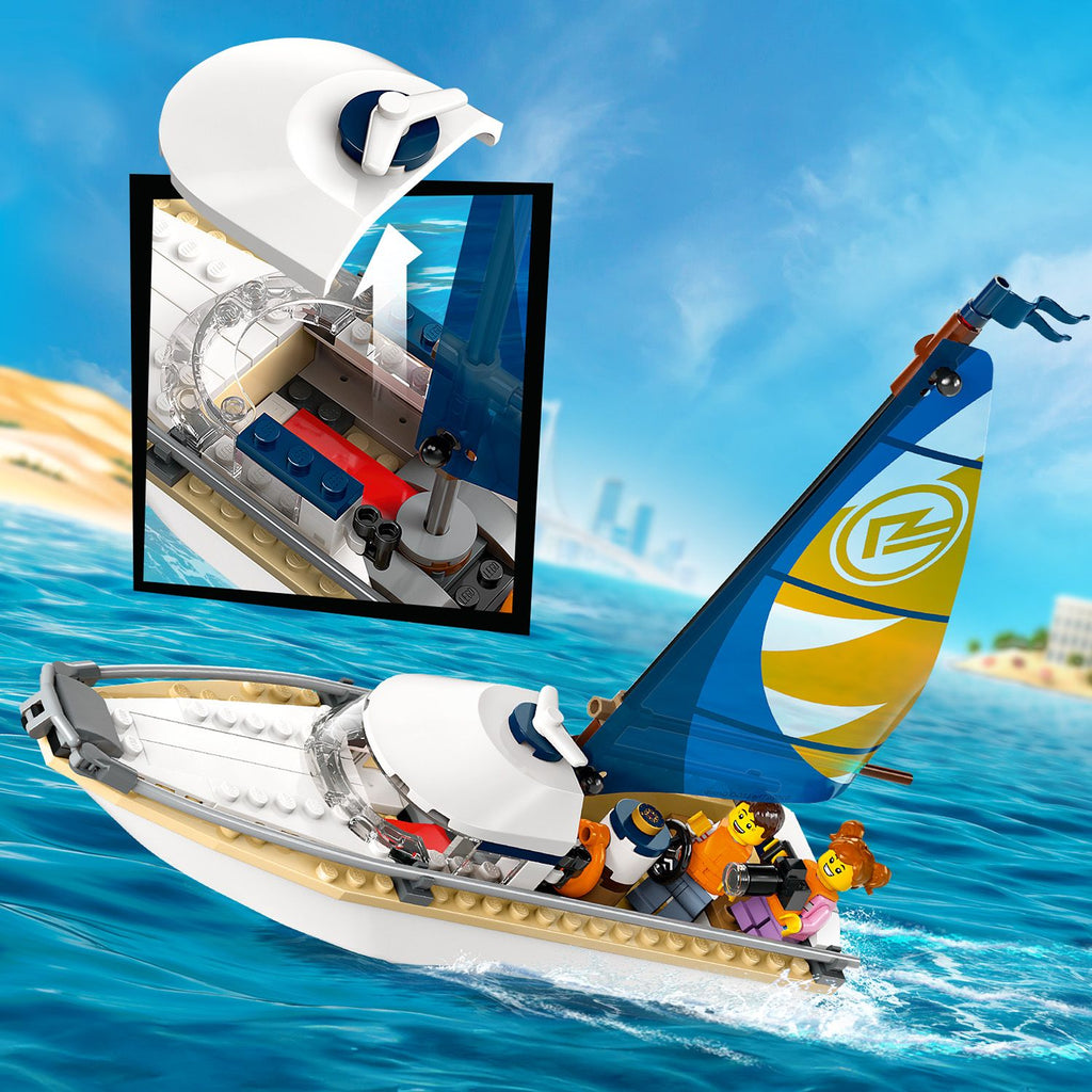 LEGO® City Sailboat - Đồ Chơi Lắp Ráp Thuyền Buồm LEGO 60438 LEGO - ảnh 2 - LEGO