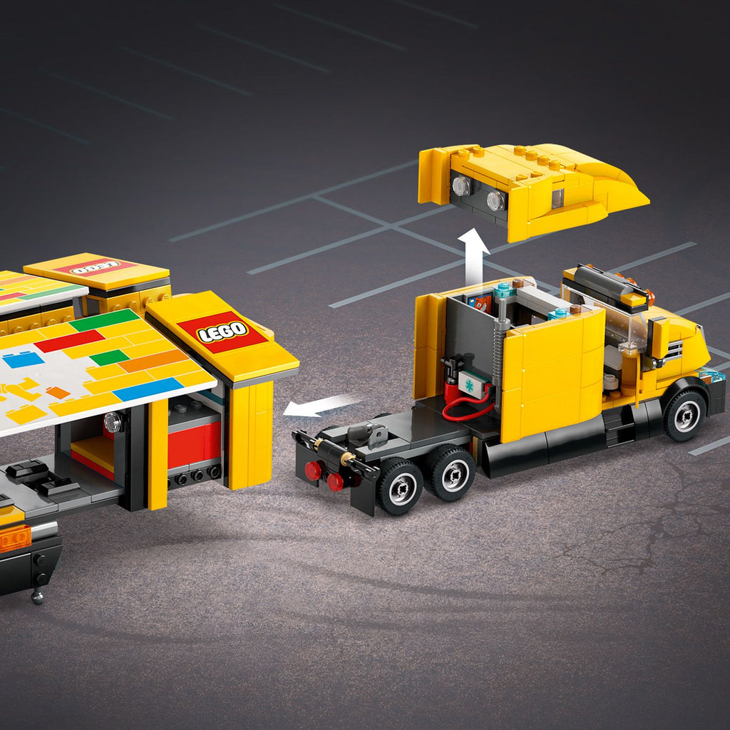 LEGO® City Yellow Delivery Truck - Bộ Lắp Ráp Xe Tải Giao Hàng Màu Vàng - LEGO City 60440 - Hình ảnh bổ sung 5