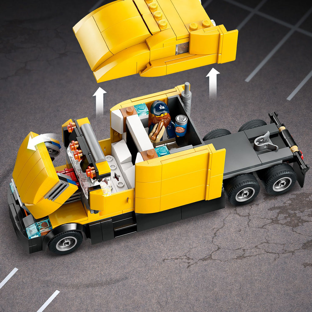 LEGO® City Yellow Delivery Truck - Bộ Lắp Ráp Xe Tải Giao Hàng Màu Vàng - LEGO City 60440 - Hình ảnh bổ sung 6