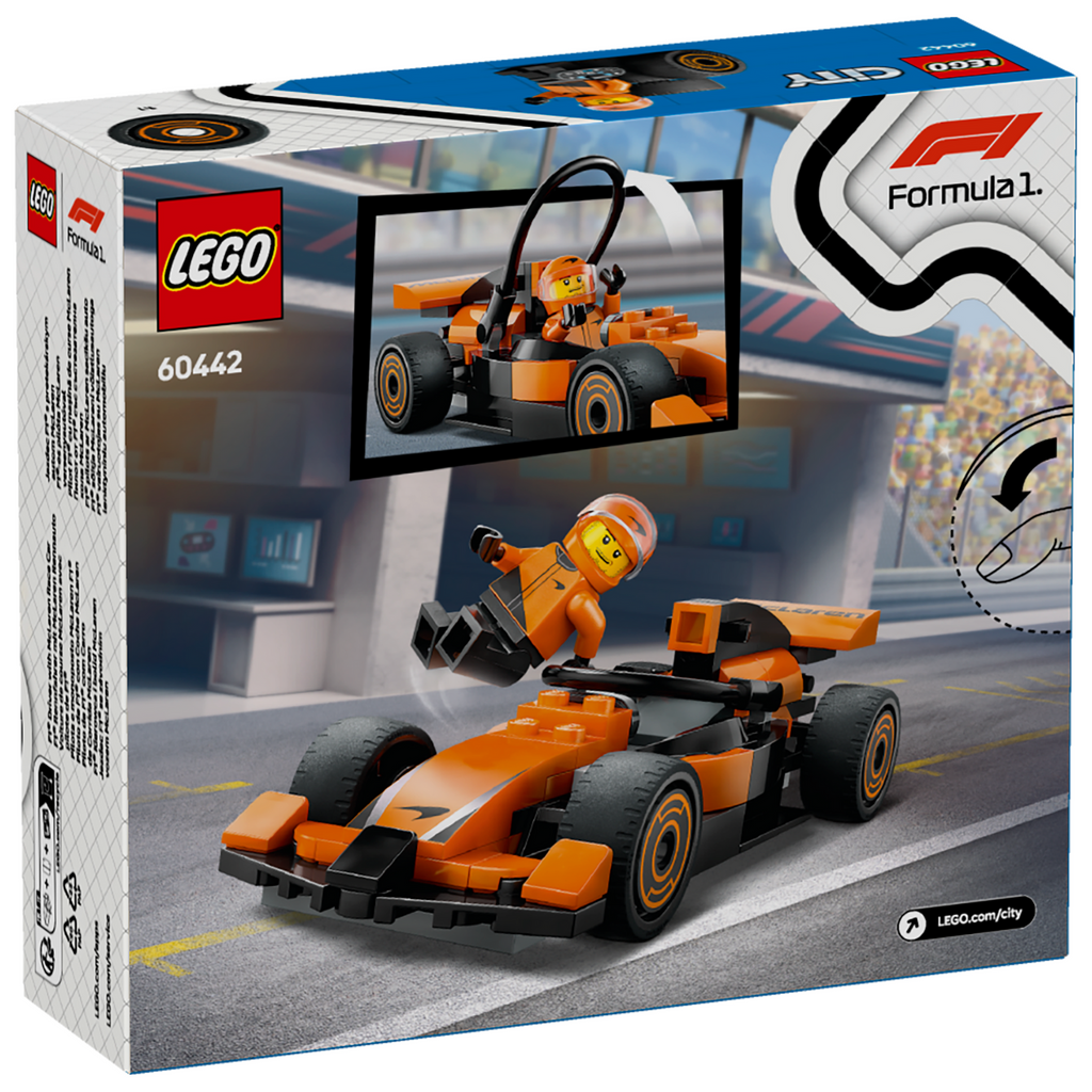 LEGO® City F1® Driver with McLaren Race Car - Đồ Chơi Lắp Ráp Xe Đua F1 McLaren 60442 - Hình ảnh bổ sung 9