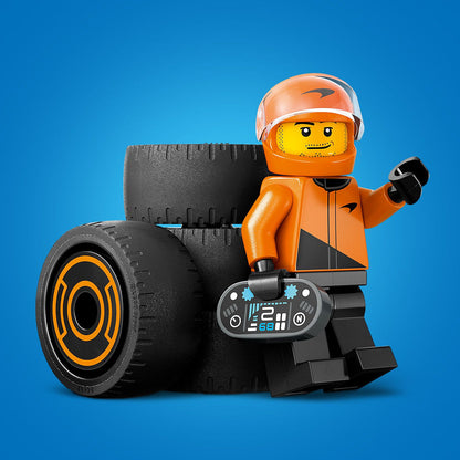 LEGO® City F1® Driver with McLaren Race Car - Đồ Chơi Lắp Ráp Xe Đua F1 McLaren 60442 - Hình ảnh bổ sung 7