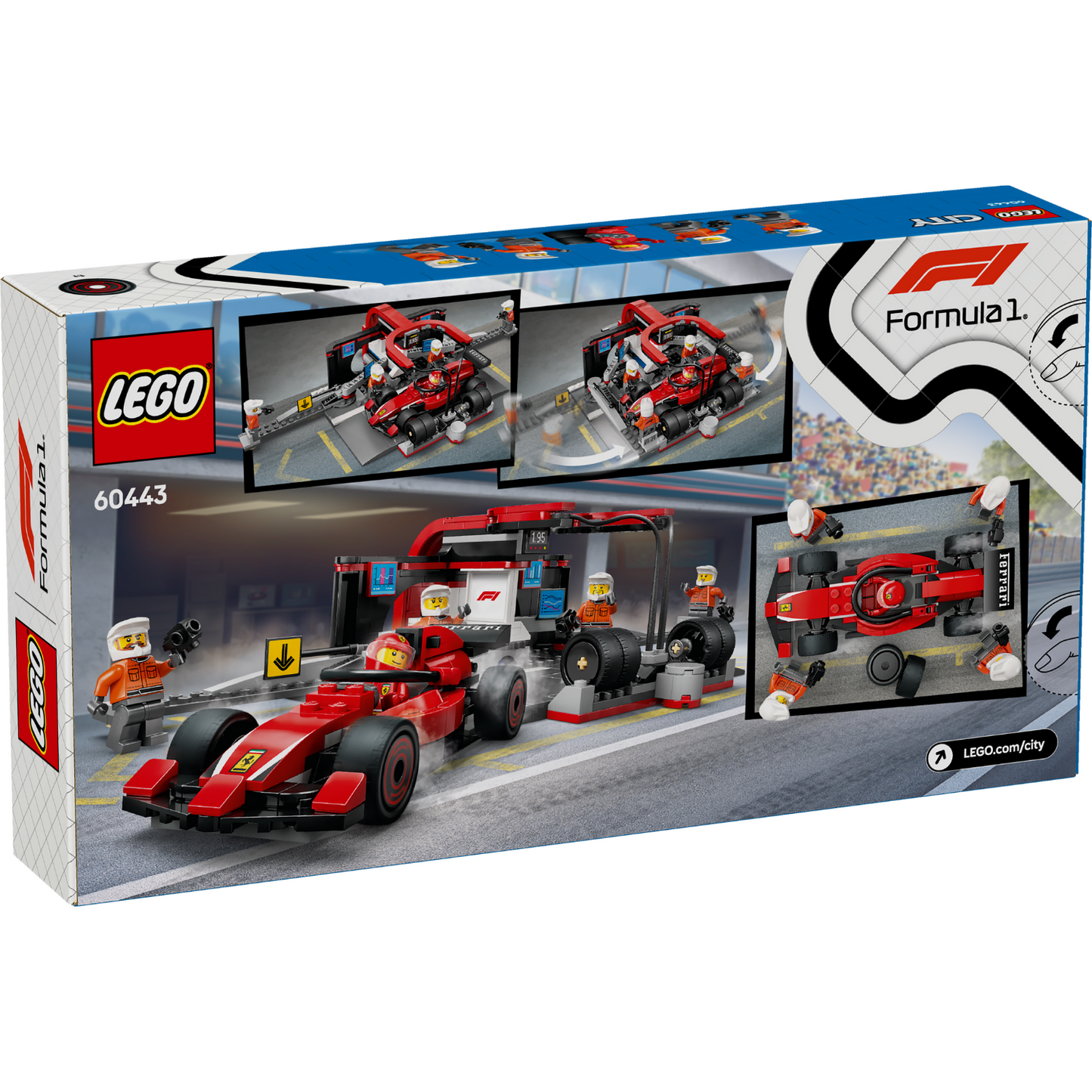 LEGO® City F1® Pit Stop & Pit Crew with Ferrari Car - Đồ Chơi Lắp Ráp Trạm Dừng Xe Đua Ferrari - LEGO 60443 LEGO - ảnh 3 - Đồ