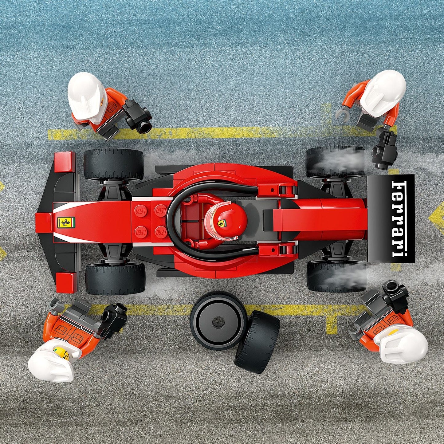 LEGO® City F1® Pit Stop & Pit Crew with Ferrari Car - Đồ Chơi Lắp Ráp Trạm Dừng Xe Đua Ferrari - LEGO 60443 LEGO - ảnh 1 - Đồ