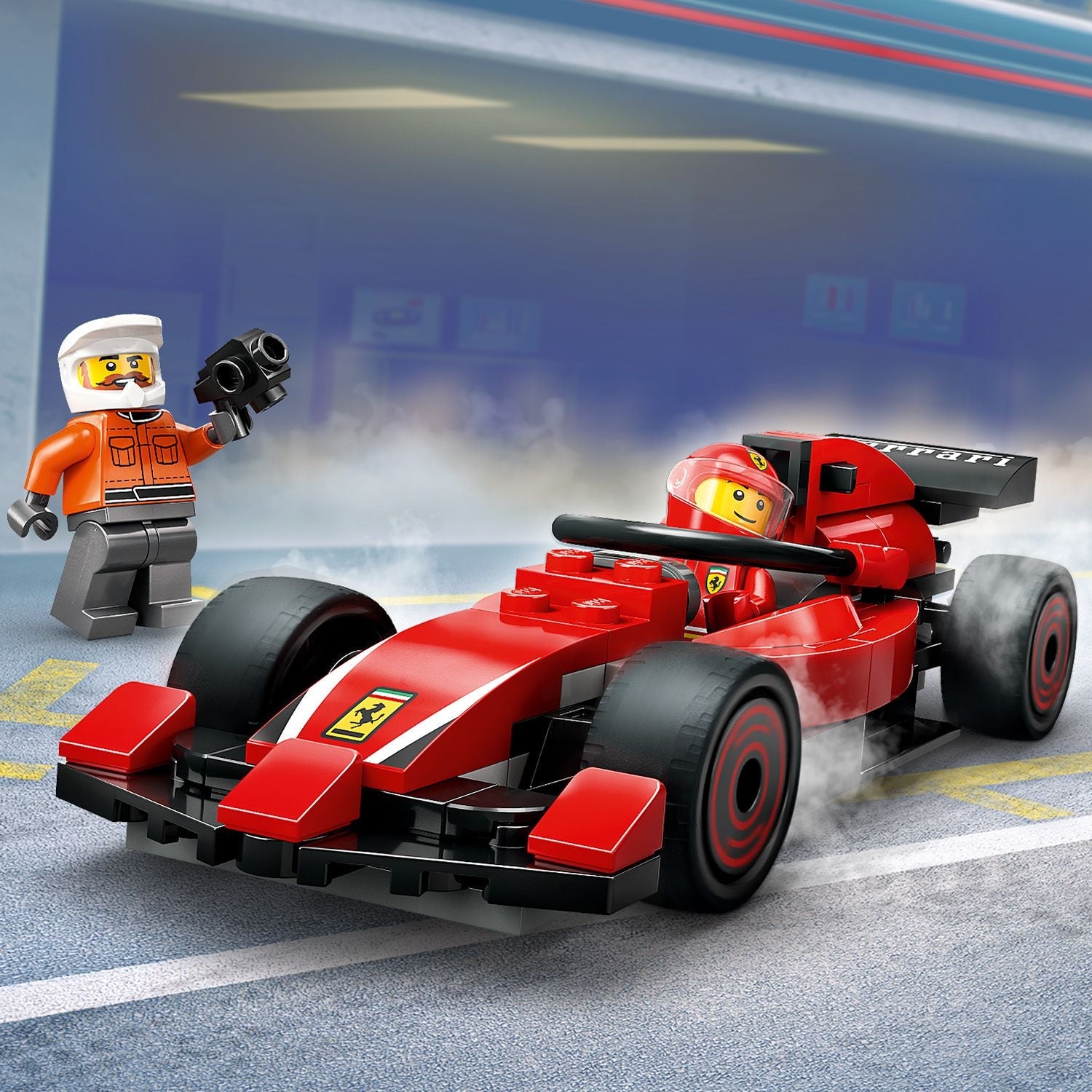 LEGO® City F1® Pit Stop & Pit Crew with Ferrari Car - Đồ Chơi Lắp Ráp Trạm Dừng Xe Đua Ferrari - LEGO 60443 - Hình ảnh bổ sung 6
