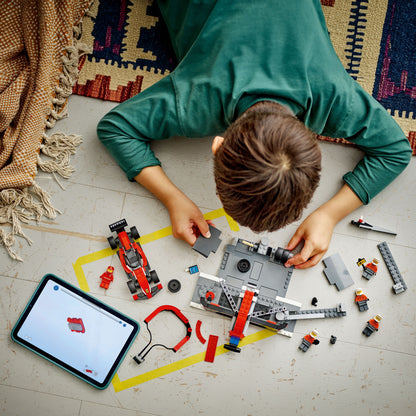 LEGO® City F1® Pit Stop & Pit Crew with Ferrari Car - Đồ Chơi Lắp Ráp Trạm Dừng Xe Đua Ferrari - LEGO 60443 - Góc nhìn khác 3