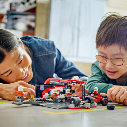LEGO® City F1® Pit Stop & Pit Crew with Ferrari Car - Đồ Chơi Lắp Ráp Trạm Dừng Xe Đua Ferrari - LEGO 60443 - Hình ảnh bổ sung 4