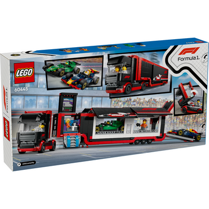 LEGO® City F1® Truck with RB20 & AMR24 F1® Cars - Mô Hình Xe Tải Vận Chuyển Đội Đua F1 - LEGO 60445