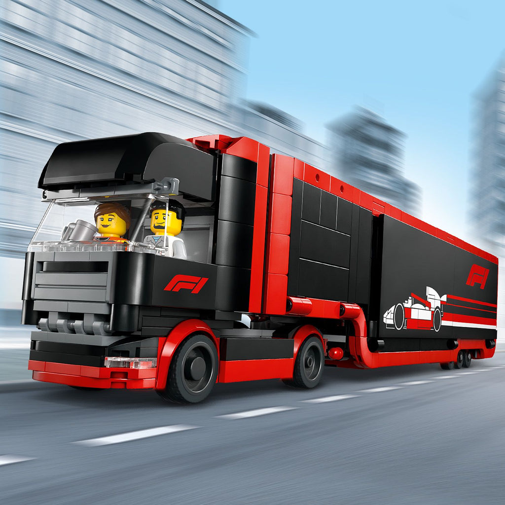 LEGO® City F1® Truck with RB20 & AMR24 F1® Cars - Mô Hình Xe Tải Vận Chuyển Đội Đua F1 - LEGO 60445 - Hình ảnh bổ sung 6