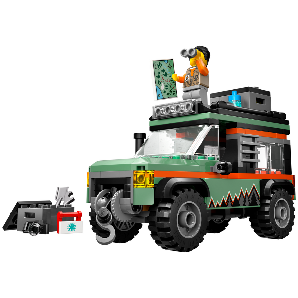 LEGO® City Off-Road 4x4 Mountain Truck - Xe Tải Leo Núi 4x4 Địa Hình - LEGO 60447 - Hình ảnh chi tiết 2