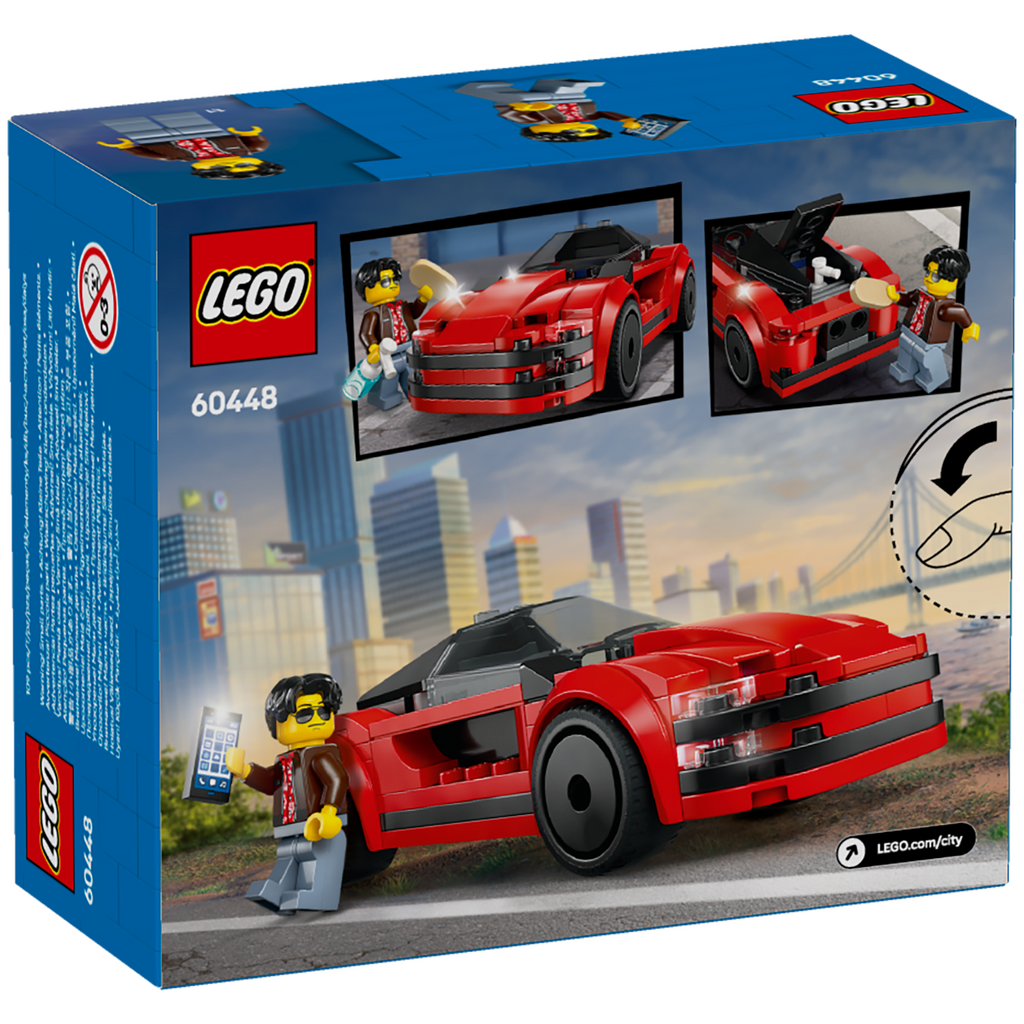 LEGO® City Red Sports Car - Đồ chơi lắp ráp xe thể thao đỏ - LEGO 60448 LEGO - ảnh 2 - LEGO City