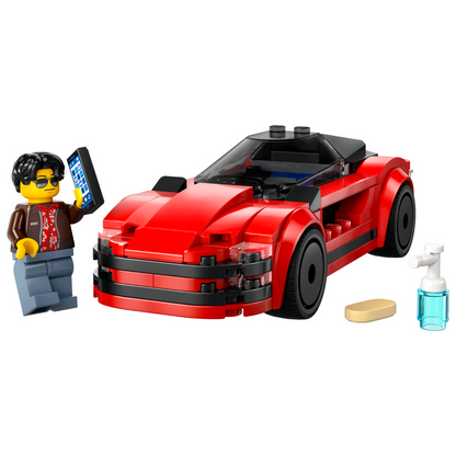 LEGO® City Red Sports Car - Đồ chơi lắp ráp xe thể thao đỏ - LEGO 60448 - Hình ảnh chi tiết 2