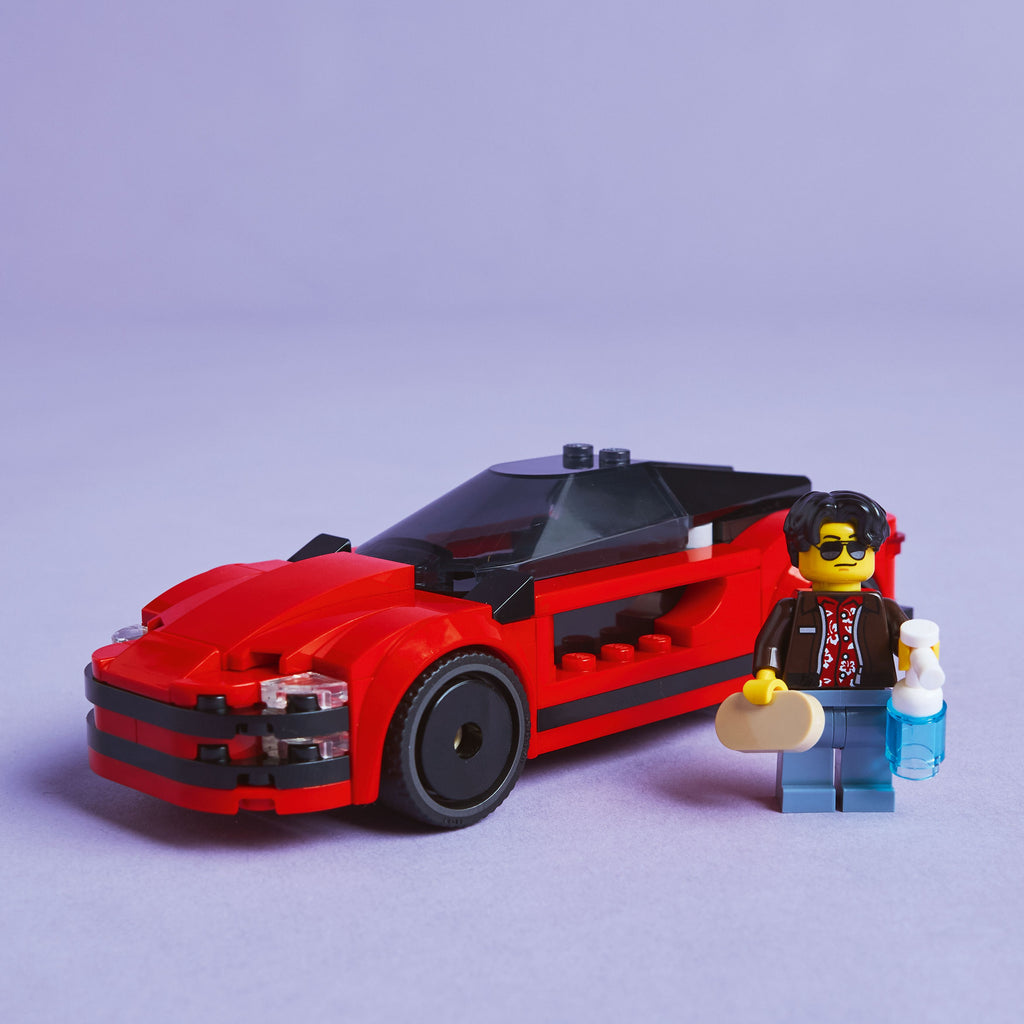 LEGO® City Red Sports Car - Đồ chơi lắp ráp xe thể thao đỏ - LEGO 60448 - Hình ảnh bổ sung 5