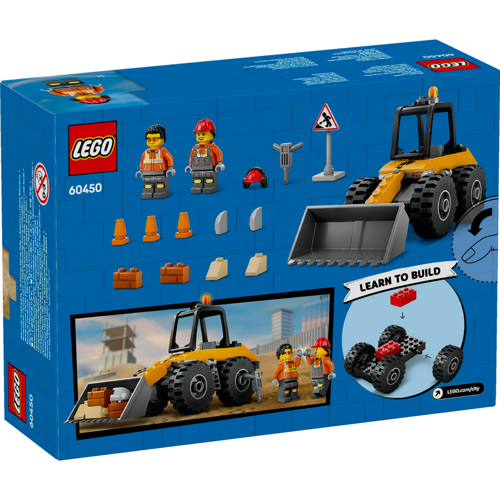 LEGO® City Yellow Construction Wheel Loader - Xe Xúc Bánh Lốp Xây Dựng 60450 - Hình ảnh bổ sung 9