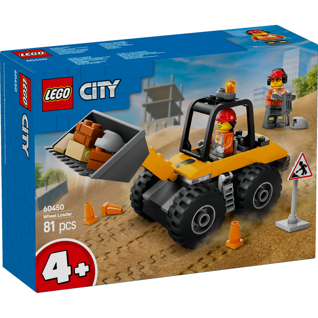 LEGO® City Yellow Construction Wheel Loader - Xe Xúc Bánh Lốp Xây Dựng 60450 - Hình ảnh sản phẩm
